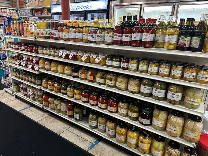 Pickles and olives aisle